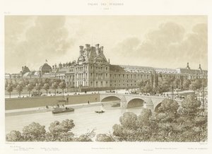 杜乐丽宫，1869年 作者 法语学校