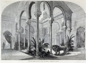 Montsouris公园：1867年世界博览会上突尼斯的贝宫内部。 作者 法语学校