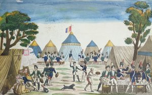 1807年6月30日格兰德军队的掷弹兵给予俄罗斯掷弹兵的派对 作者 法语学校