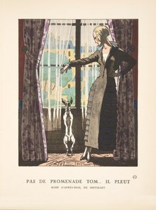 Pas de Promenade Tom il Pleut，选自《时装图版集 作者 法语学校