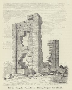 Pasargadae，Funereal塔 作者 法语学校