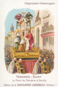 Paso of Calvary, Good Friday, Seville (chromolitho) 作者 法语学校