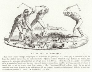 爱国谵妄，法国大革命，1789年8月 作者 法语学校