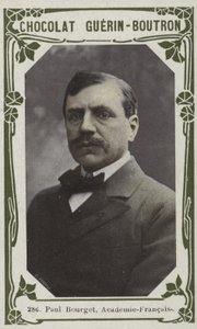 Academie-Francaise的Paul Bourget（彩色照片） 作者 法语学校