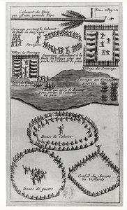 Iroquois的和平管舞，从“作者和野人野蛮发送之间的好奇对话”到Baron Louis-Armand de la Hontan（1666-1715）1704 作者 法语学校