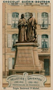 Pelletier，1788-1842，Caventou，1795-1877，药剂学教授，Erigee Boulevard St-Michel 作者 法语学校