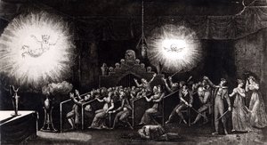 Phantasmagoria，来自Etienne Gaspard Robertson（1763-1837）的科学和轶事娱乐回忆录，巴黎，1831年 作者 法语学校