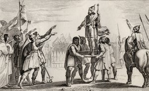 Pharamond，法国传奇之王，来自Colart的“Histoire de France”，出版于1840年 作者 法语学校