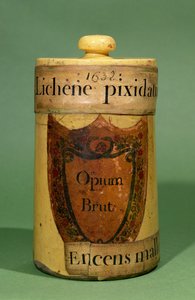 用于储存生鸦片的药用罐，1632（陶瓷） 作者 法语学校