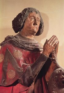 Philippe de Commynes（1447-1511）从他的墓（多彩石） 作者 法语学校