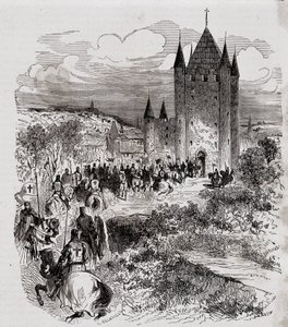 菲利普·勒贝尔（Philippe le Bel）不相信自己安全，来到圣殿塔寻求庇护——在 H. Gourdon de Kenouillac 编着的“数百年来的巴黎”中。 F. 罗伊，税。 Chanaine & fils，第一卷 作者 法语学校