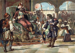 Pierre Porcon de La Barbinais，护卫舰舰长，被阿尔及尔的酋长俘虏。他派他去与国王路易十四就阿尔及利亚的法国俘虏的待遇和和平协议进行谈判。国王拒绝了这些建议，而布列塔尼人则与国王谈判。 作者 法语学校