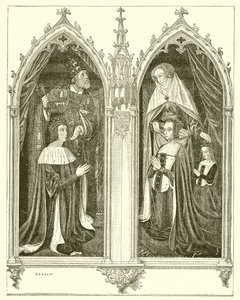 Pierre de Bourbon和他的妻子Anne de Beaujeu 作者 法语学校