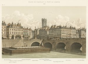 Place du Chatelet和Pont au Change，1830 作者 法语学校