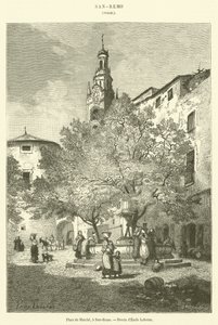 Place du Marche，圣雷莫（雕刻） 作者 法语学校