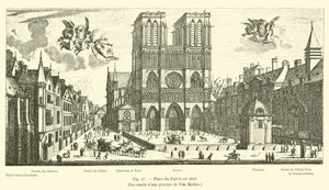 Place du Parvis于1650年，与Van Merlen雕刻相似 作者 法语学校