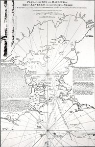 1794年在巴西海岸的里约热内卢海湾和港口的计划 作者 法语学校