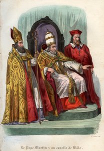 教皇马丁五世（1368-1431）于1431年在巴塞尔委员会（Concile de Bale）任职