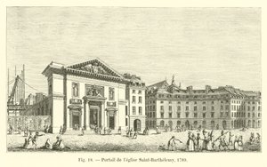 1789年圣巴泰勒米教堂的门户 作者 法语学校