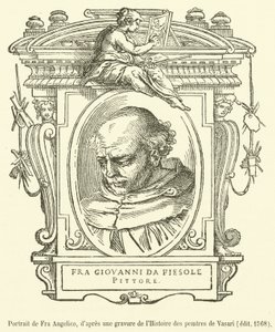 Fra Angelico 的肖像（雕刻） 作者 法语学校