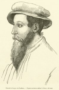 Jacques du Fouilloux 的肖像（雕刻） 作者 法语学校