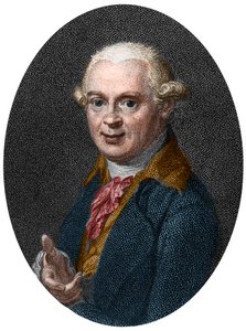 德国地质学家Abraham Gottlob Werner（1750-1817）的肖像 作者 法语学校