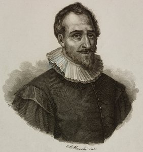 法国工程师 Adam de Craponne (1526-1576) 的肖像，由 Marchi 雕刻 作者 法语学校