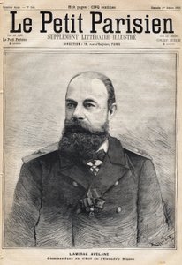 俄罗斯中队指挥官阿维兰上将的画像。1893年10月1日《小巴黎人报》的一篇报道。 作者 法语学校