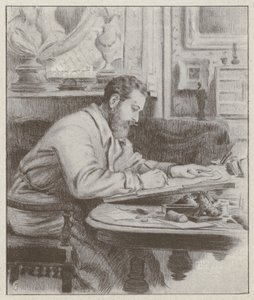 Portrait of Albert Guillaume, French painter and caricaturist (litho) 作者 法语学校