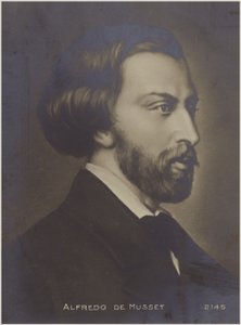 Alfred de Musset的肖像 作者 法语学校