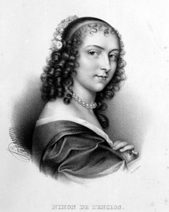 Enclos（或 Ninon de Lenclos 或 Ninon de Lanclos）的安妮“尼农”肖像 作者 法语学校