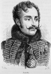 Portrait of Antoine Charles Louis, Count of Lasalle, French General (1777 - 1809), killed at the Battle of Wagram - in “” L
