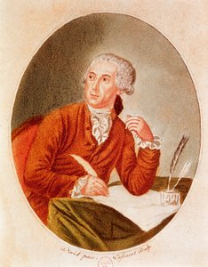 安托万-洛朗-拉瓦锡的肖像（1743-1794）。 作者 法语学校