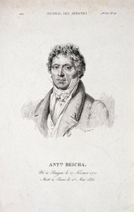 来自艺术家杂志的Antoine Reicha（1770-1836）的肖像 作者 法语学校
