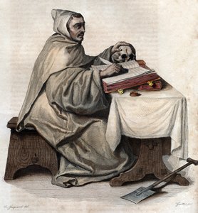 Armand Jean le Bouthillier de Rance（1626-1700）的肖像，法国方丈和Trappist Cistercians的创始人。 作者 法语学校