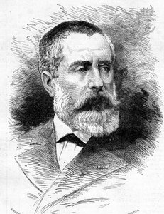 奥古斯特-伊曼纽尔-沃科尔贝尔（1821-1884）的肖像，法国作曲家和巴黎歌剧院的导演。雕刻于1879年7月26日的《世界画报》第1165期。 作者 法语学校
