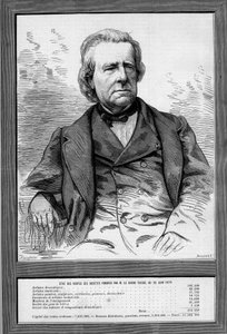 泰勒男爵（Isidore Justin Severin Taylor，dit）（1789-1879）的画像，法国剧作家和慈善家。雕刻于1879年9月13日的《世界画报》第1172期。 作者 法语学校