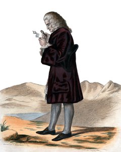 Bernard de Jussieu（1699-1777）的肖像，法国博物学家。 作者 法语学校