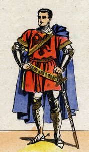 Bertrand du Guesclin (Duguesclin) (v. 1320-1380)的画像，来自法国的Connetable。 作者 法语学校
