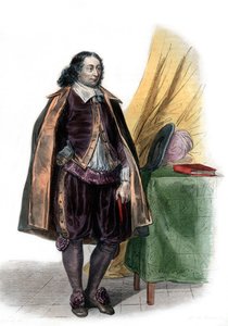 Blaise Pascal（1623-1662）的肖像，法国数学家和作家。 作者 法语学校