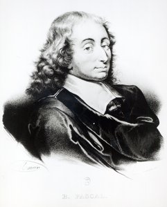 Blaise Pascal（1623-62）的肖像由Francois Seraphin Delpech（1778-1825）刻 作者 法语学校