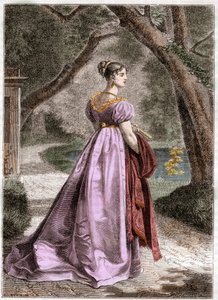 威斯特伐利亚女王凯瑟琳肖像 1783-1835 - 威斯特伐利亚女王杰罗姆-波拿巴的妻子威斯特伐利亚的凯瑟琳肖像（1783-1835） - 载于Adolphe Thiers的 "帝国史套件--领事馆史"--1879--私人物品 作者 法语学校