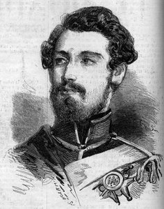 查理（卡尔）十五世（1826-1872）的肖像，瑞典和挪威国王。1859年7月23日《世界画报》第119期上的版画。 作者 法语学校