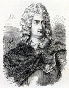 法国化学家和物理学家Charles François Du Fay (Dufay?) (1698 - 1739)的肖像--载于《科学专辑；杰出的科学家；伟大的发现》1896。 作者 法语学校