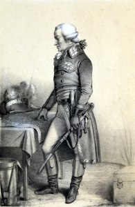 法国将军 Charles François du Périer dit Dumouriez (1739-1823) 的肖像。 - 阿尔伯特·莫林 (Albert Maurin) 编着的“法国大革命历史画廊”。 1843 年巴黎 作者 法语学校
