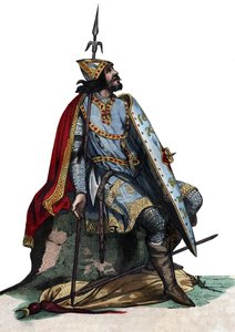 Charles Martel（688-741）的肖像，法兰克军队和政治领袖。 作者 法语学校