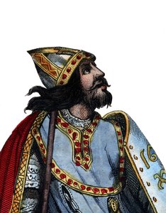Charles Martel（688-741）的肖像，法兰克军队和政治领袖。 作者 法语学校
