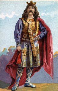 奇尔佩里克一世的肖像，561年至584年的法兰克人国王。 作者 法语学校