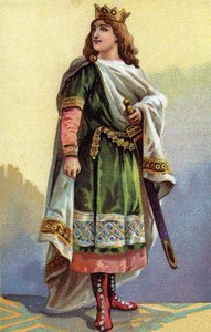 法兰西国王克洛泰尔（Clothaire）三世（652-673）的肖像。 作者 法语学校