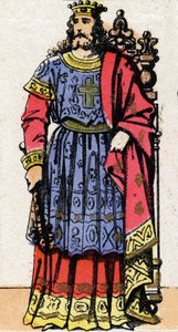 达戈贝尔特一世（600-639年）的肖像，奥斯特拉西亚国王（623年至629年），所有法兰克人的国王（629年至634年），纽斯特拉和勃艮第的国王（634年至639年）。 作者 法语学校